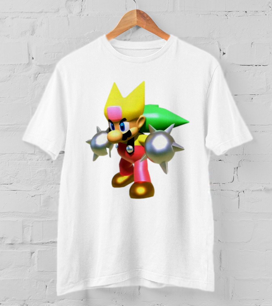 Komorebi Mario Spiky Power-Up Cosplay Character T-Shirt