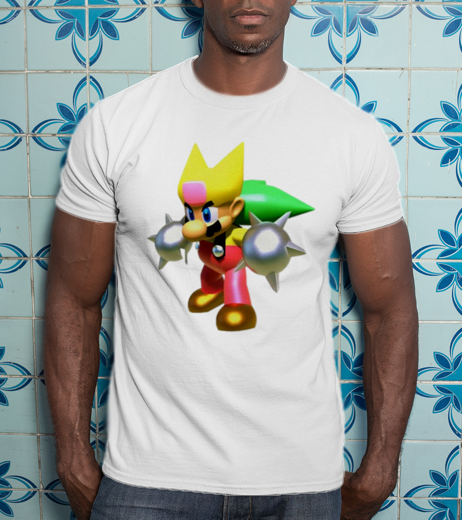 Komorebi Mario Spiky Power-Up Cosplay Character T-Shirt