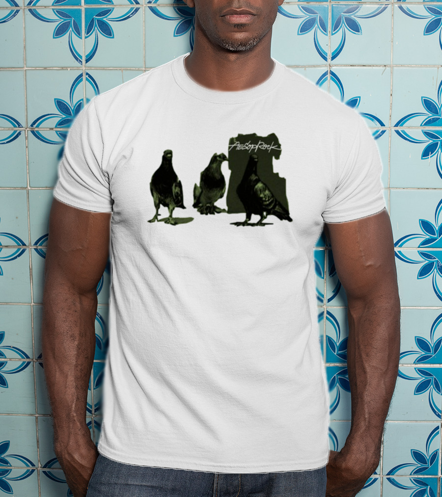 Aesop Rock Pigeonometry Three Pigeons T-Shirt