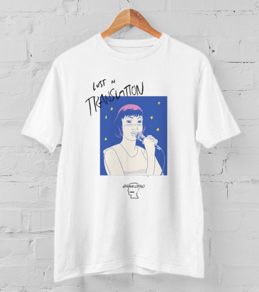 Brain Dead Lost In Translation Karaoke Illustration Woman Singing T-Shirt
