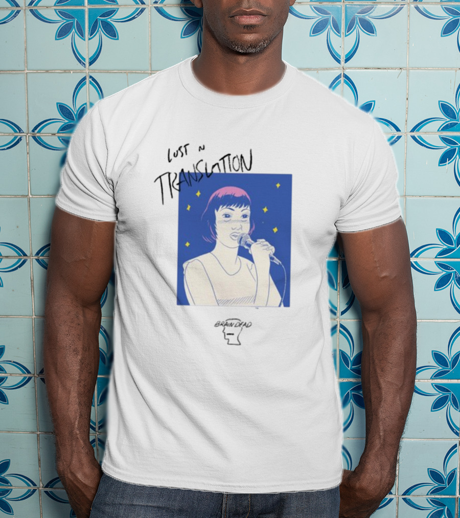 Brain Dead Lost In Translation Karaoke Illustration Woman Singing T-Shirt