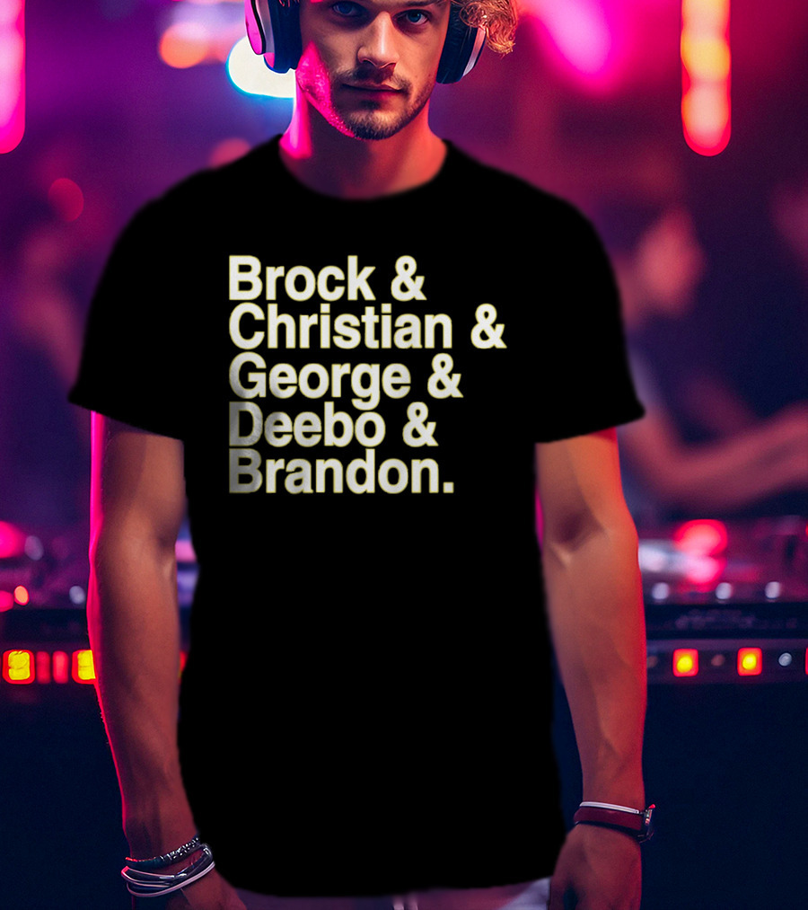 Brock And Christian And George And Deebo And Brandon T-Shirt