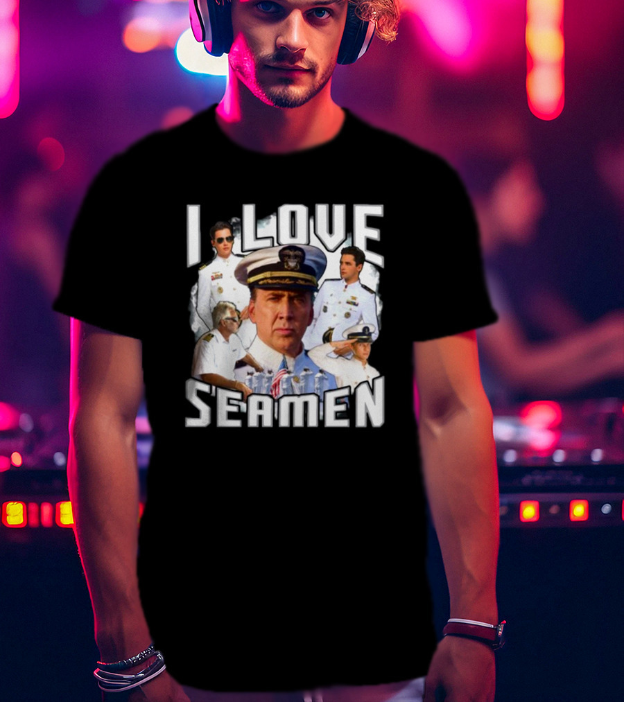 Funnyahhtees I Love Seaman Navy Officers T-Shirt