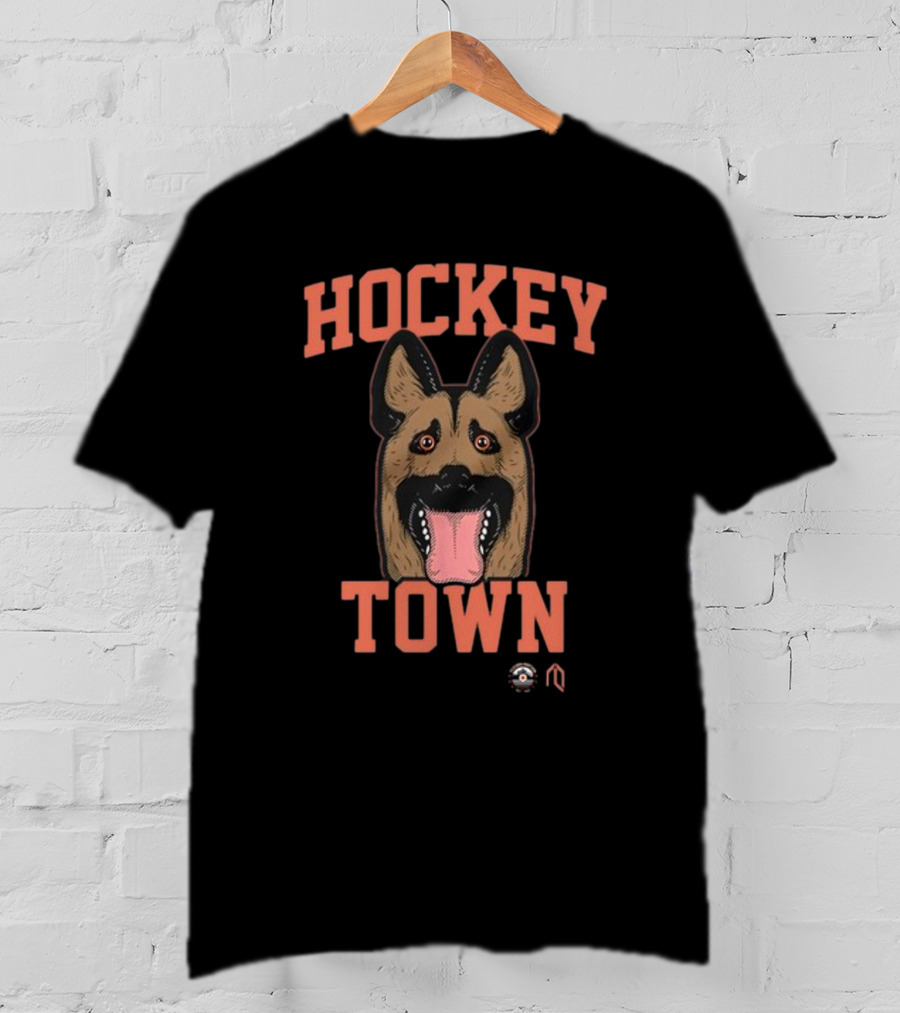 Hockey Town Dog Hockey Enthusiast Canine Mask T-Shirt