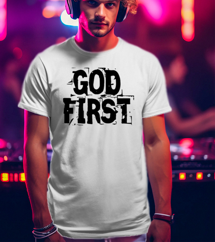 Reformedbychrist God First Faithful Priority T-Shirt