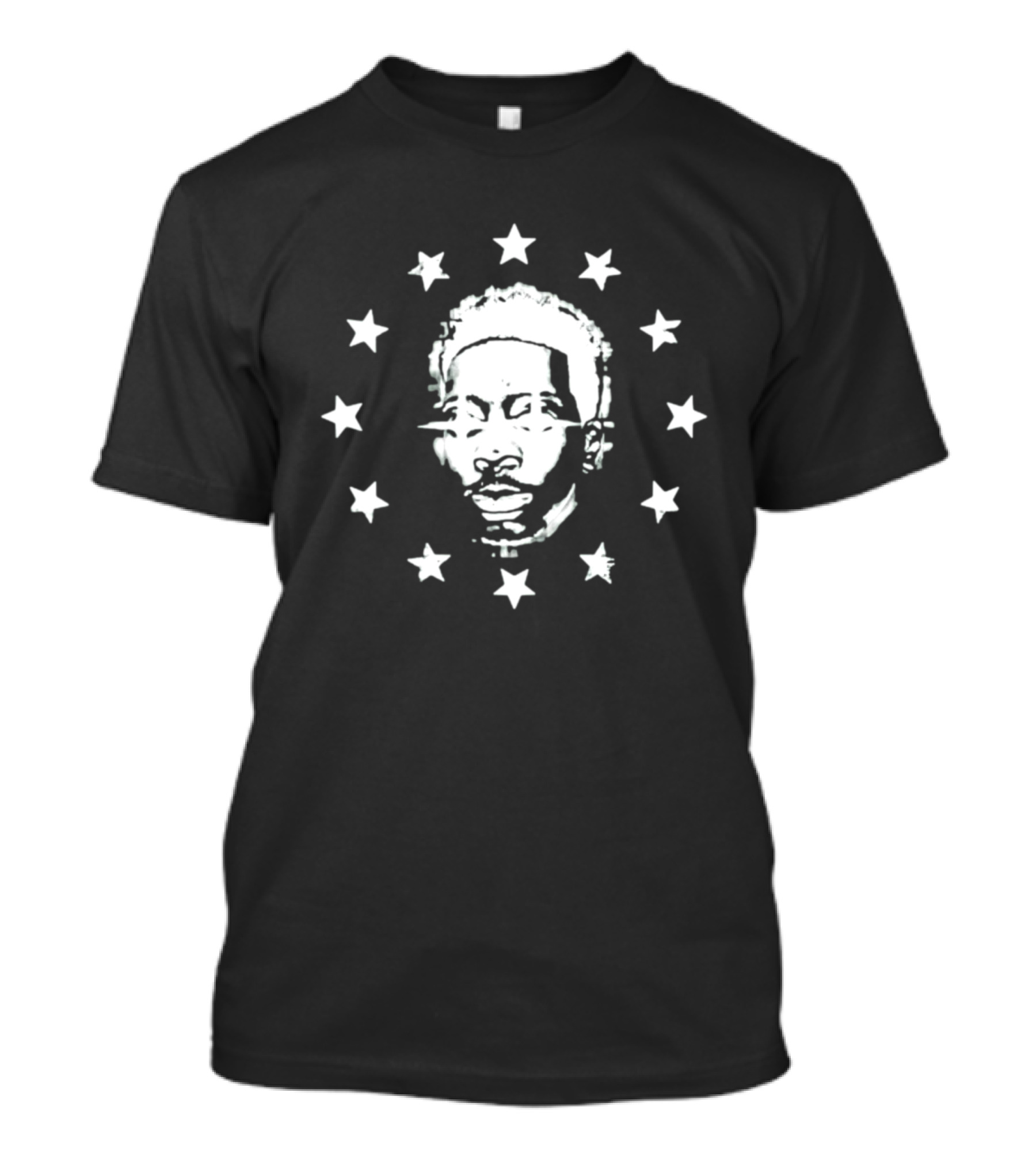 Brett Gray Starborn Face Surrounded By Stars T-Shirt