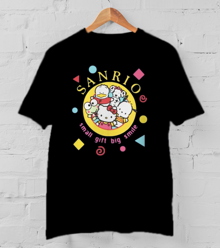 Sanrio Small Gift Big Smile Hello Kitty And Friends X Dumbgood T-Shirt