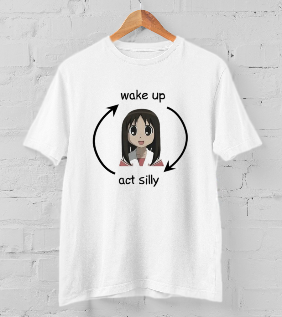 Wake Up Act Silly Anime Character Loop T-Shirt