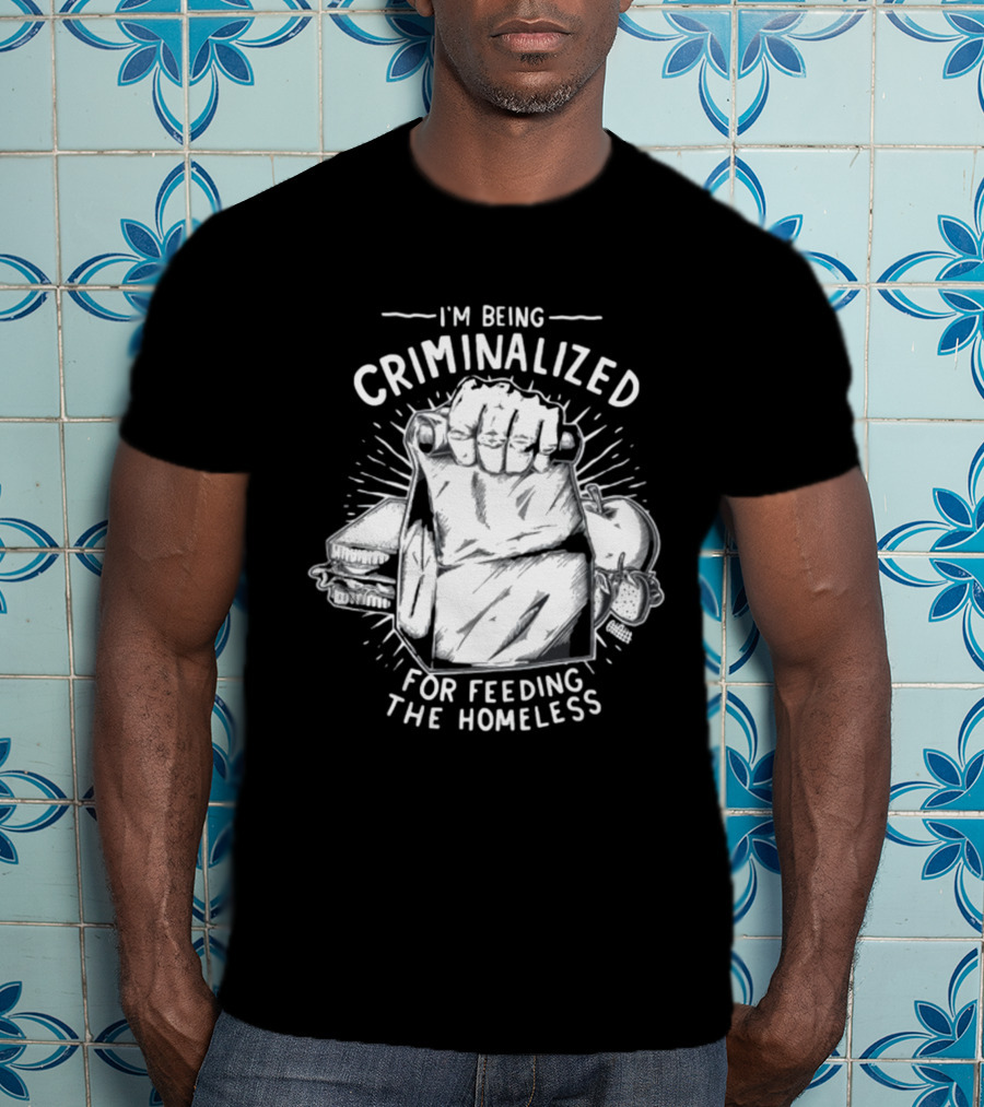 Punkwithacamera I'm Being Criminalized For Feeding The Homeless Sandwich Bag Icons T-Shirt
