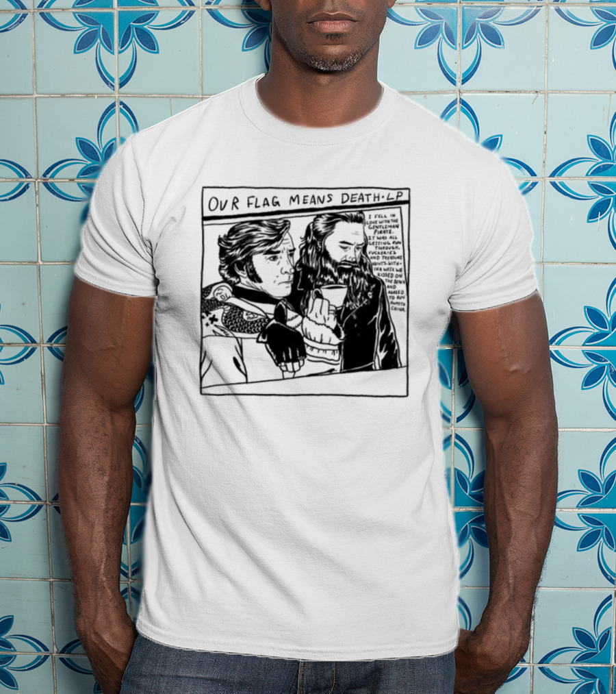 Our Flag Means Death LP Drawing Weareprint Social Gay Pirates T-Shirt