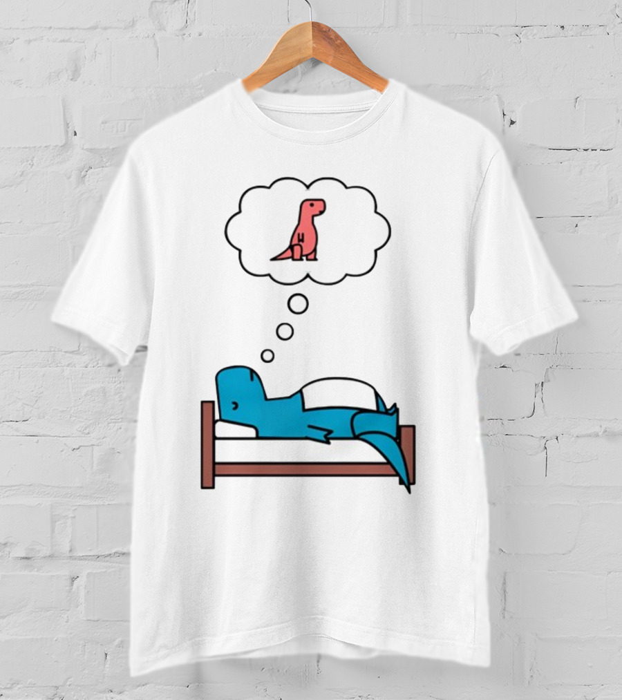 Dinosaur Sweet Dreams BlueRex Sleeping Dinos Dreaming Red Rex T-Shirt