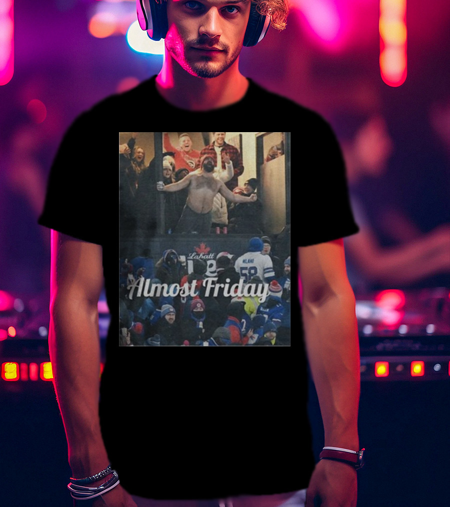 Almost Friday Kelce Labatt Beer Football T-Shirt