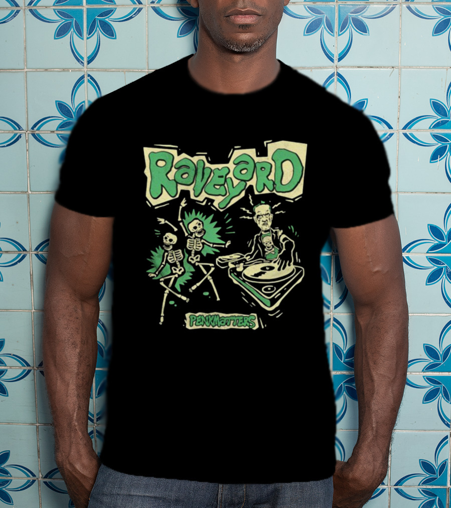 Penkmatters Raveyard Skeleton DJ Party T-Shirt