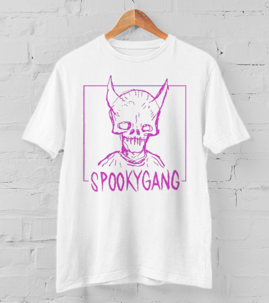 Spookygang Purple Skull Demon Mask T-Shirt