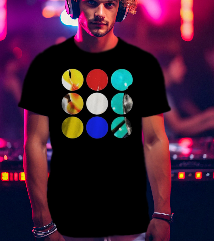 Fleshwater Sounds Of Grieving Circles Color Palette T-Shirt