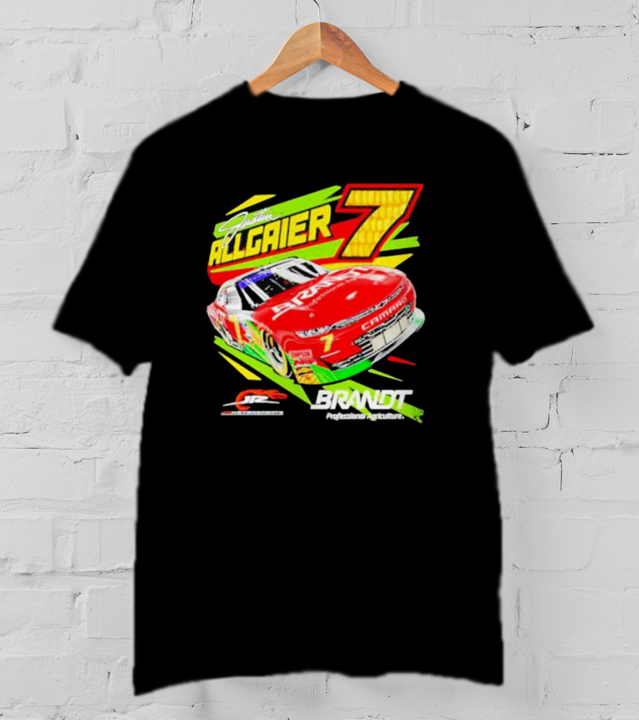 Justin Allgaier 7 JR Motorsports Brandt Camaro Racing Car T-Shirt