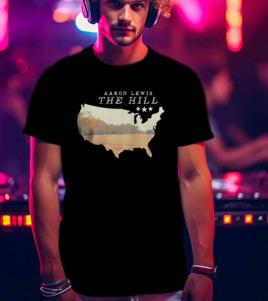 Aaron Lewis The Hill USA Landscape Stars T-Shirt