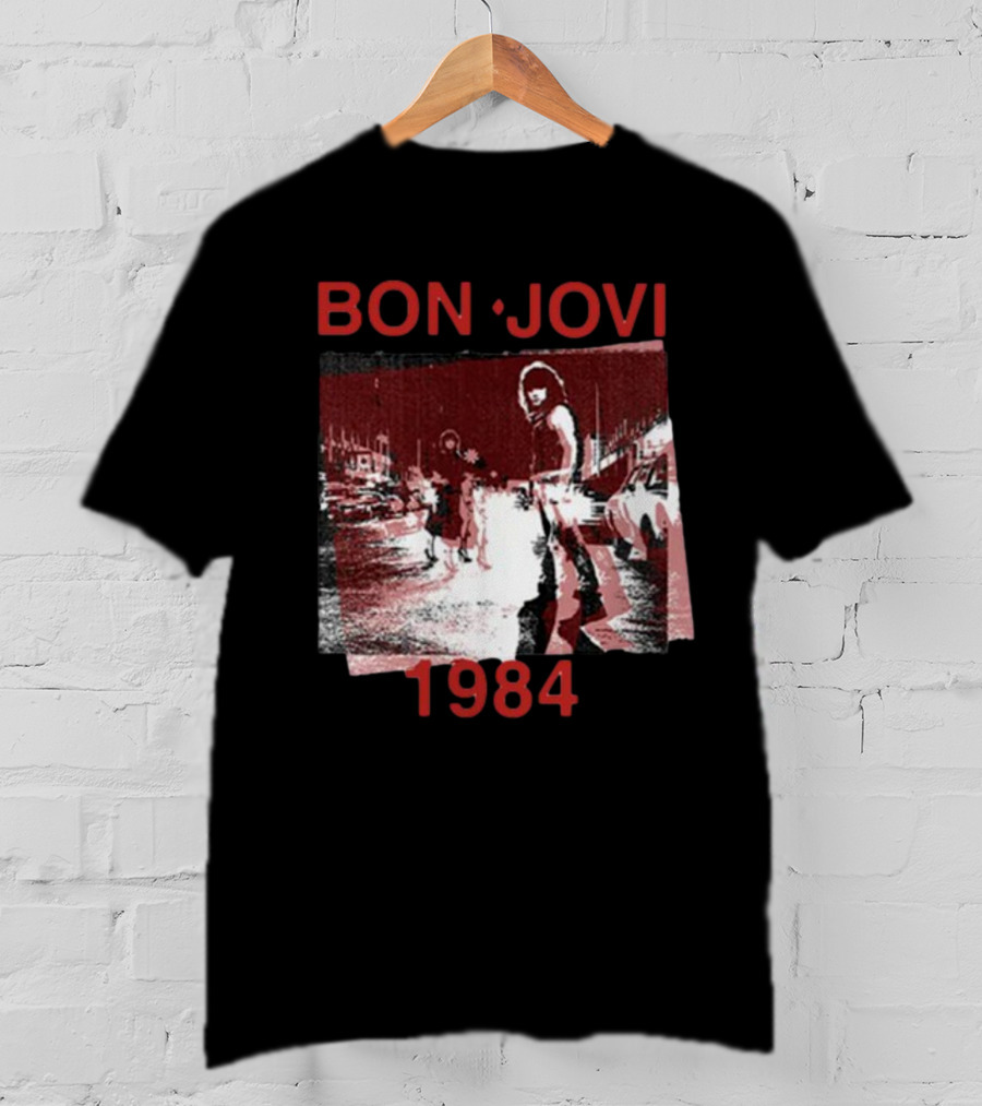 Bon Jovi Streets 1984 Urban Scene T-Shirt
