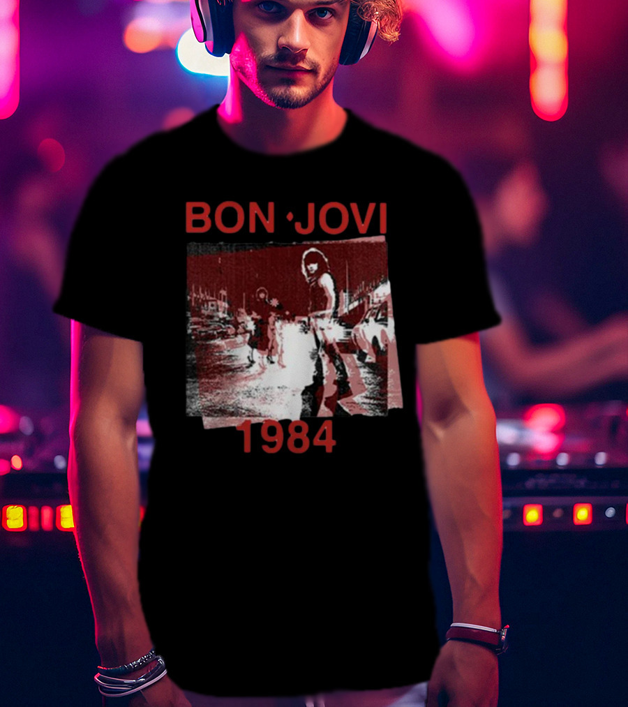 Bon Jovi Streets 1984 Urban Scene T-Shirt