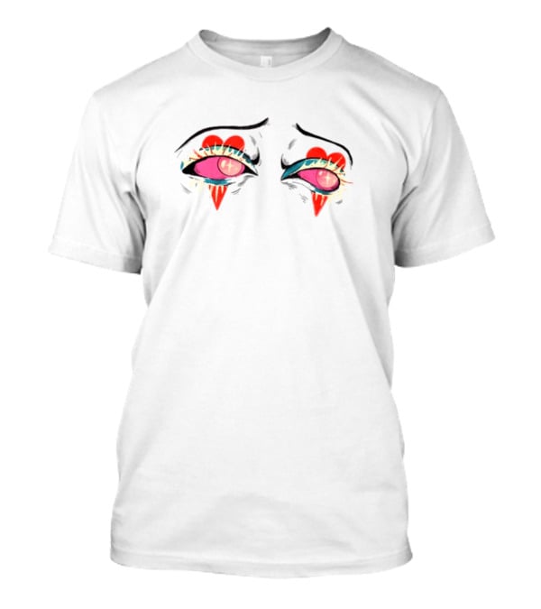 Galactixy Eyes Love Is Blindness Dripping Heart Tears T-Shirt