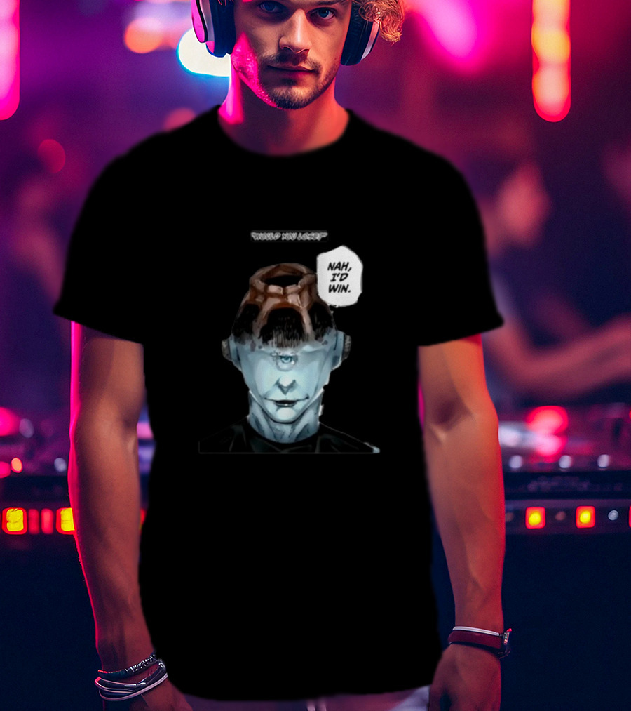 Goofyahhtees Jogoat Would You Lose Nah I'd Win Cyclopean Futuristic Figure T-Shirt