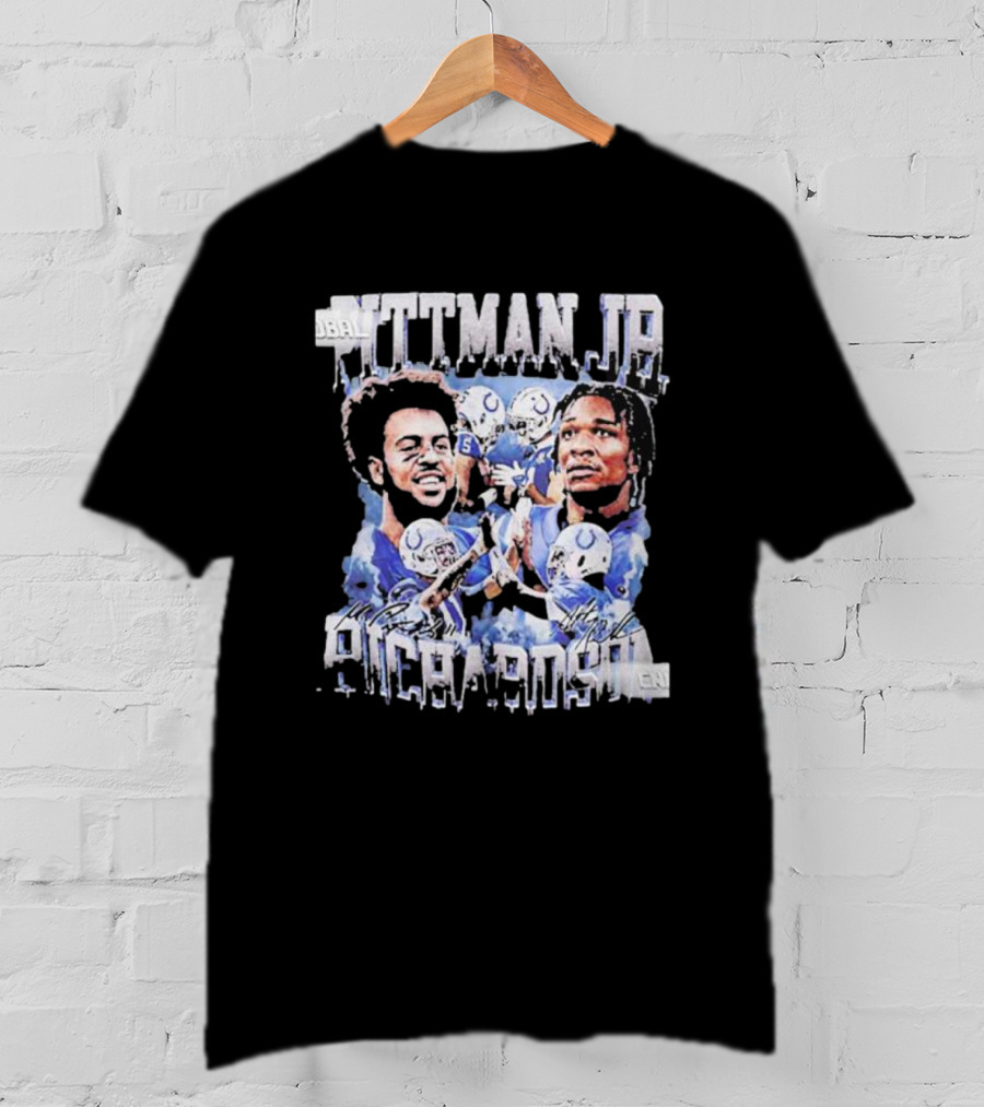 Pittman Jr Anthony Richardson Football Players Indianapolis Colts T-Shirt