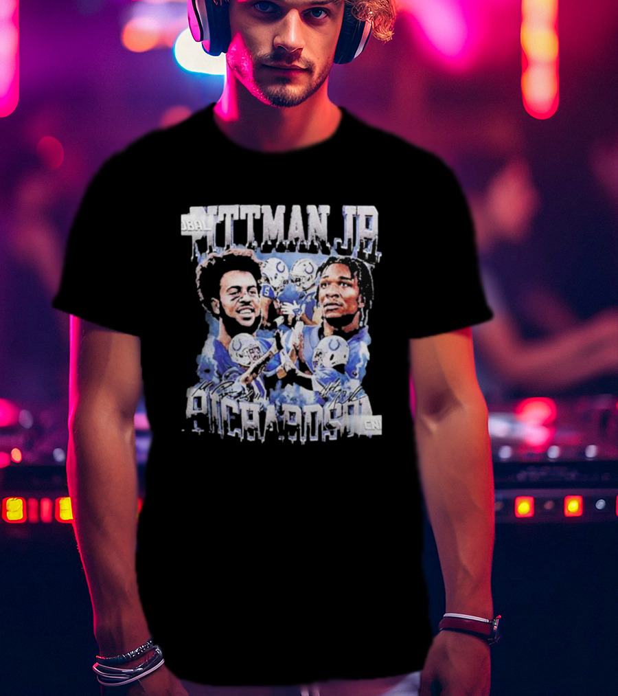 Pittman Jr Anthony Richardson Football Players Indianapolis Colts T-Shirt