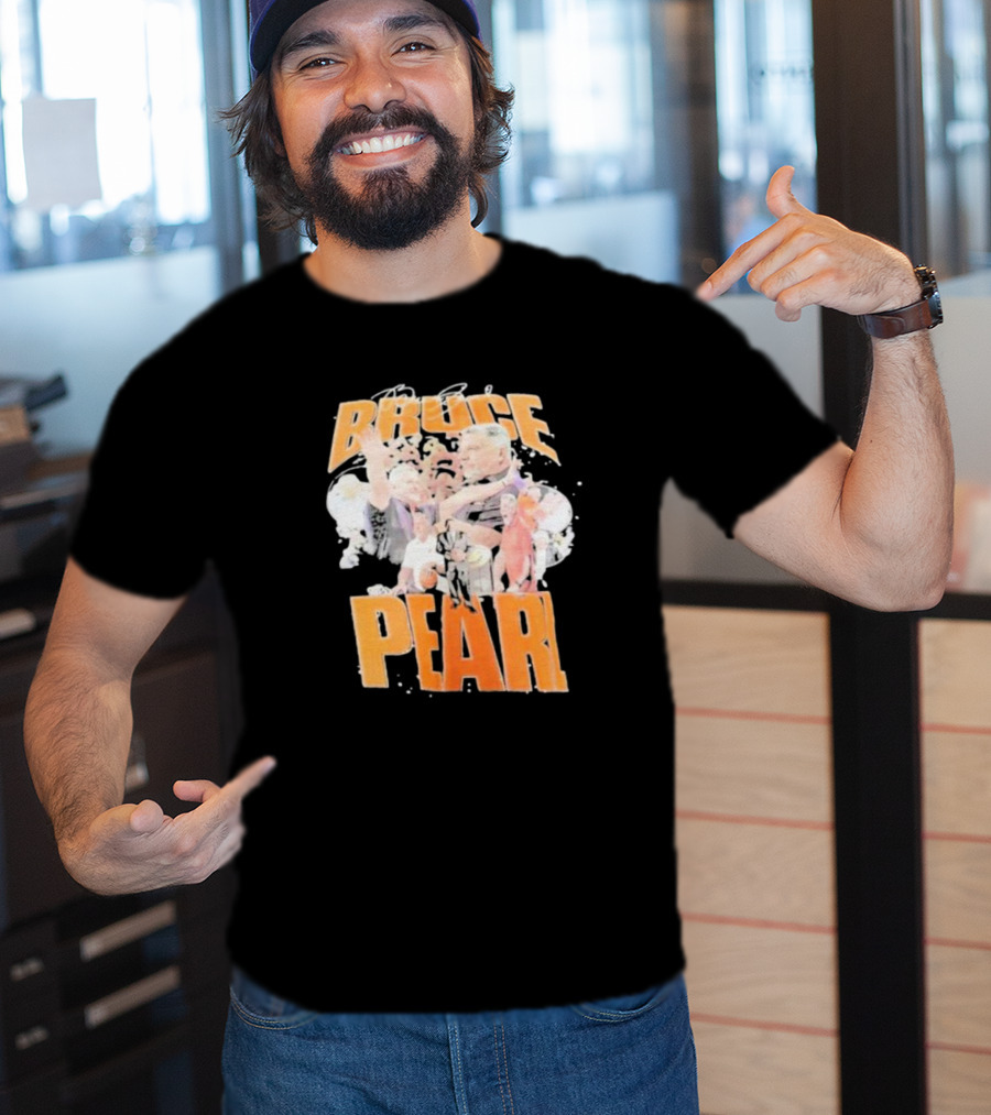 Bruce Pearl Auburn Coach Dynamic Basketball Collage T-Shirt