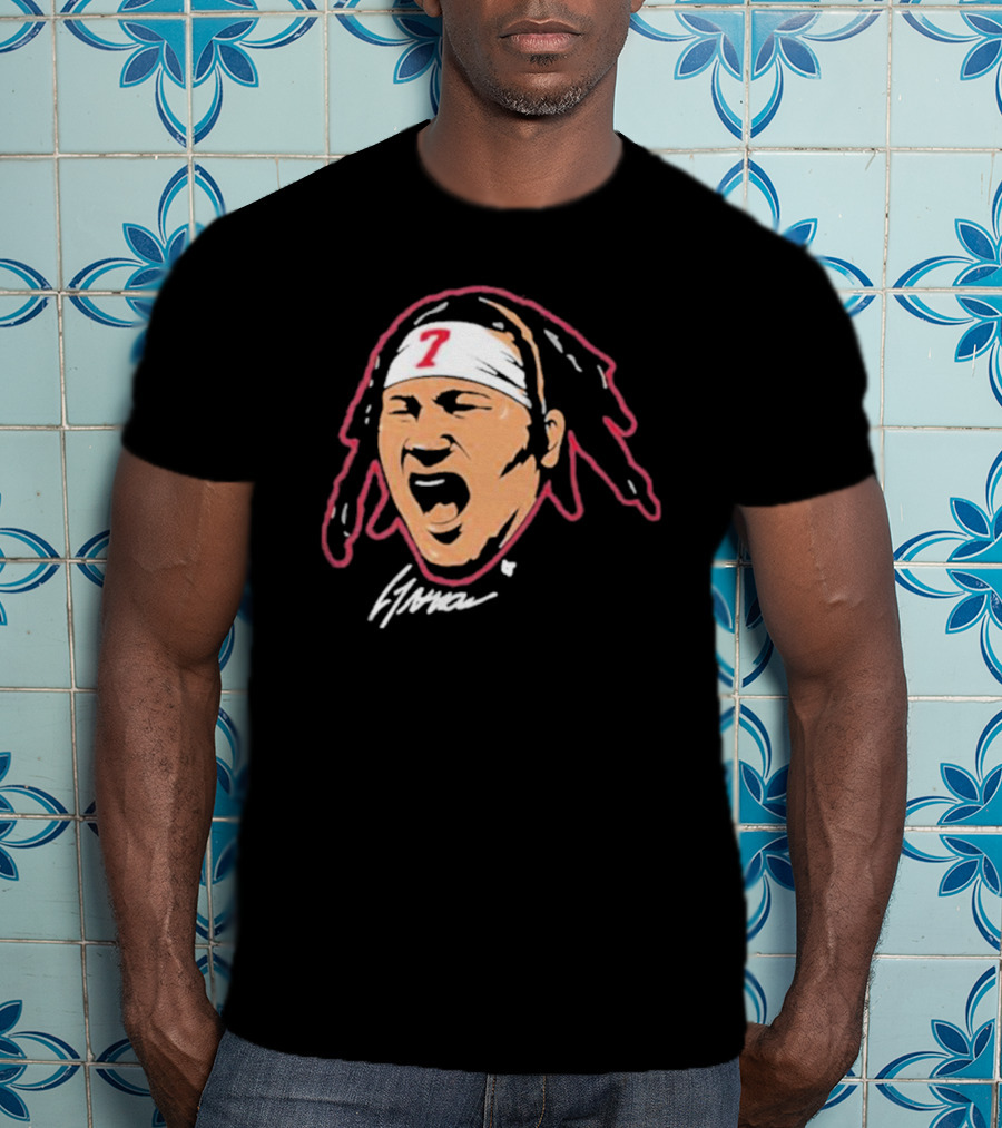 C J Stroud Swag Head 7 Signature T-Shirt