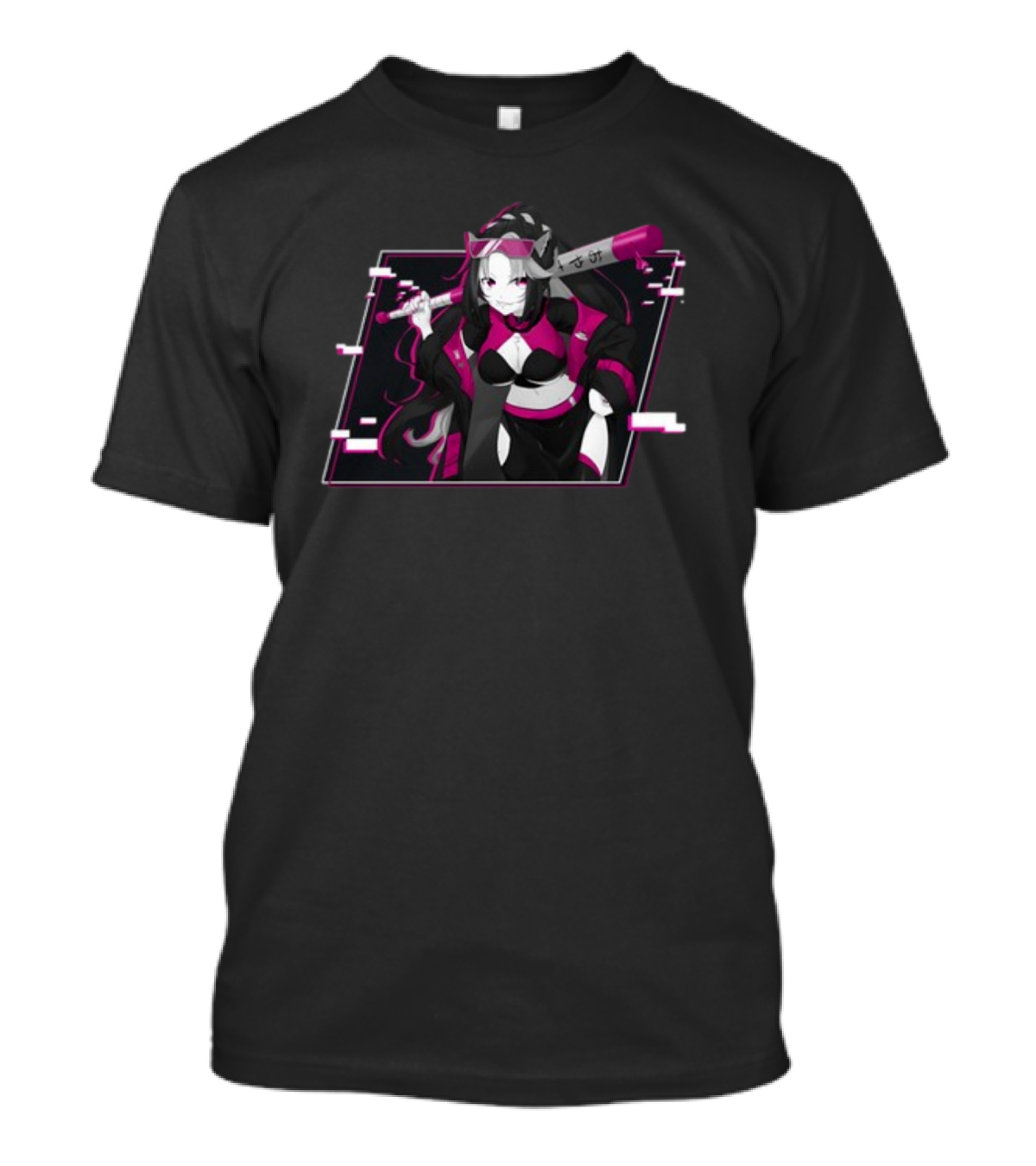 Shurahiwa Big Hitter Anime Character With Bat T-Shirt