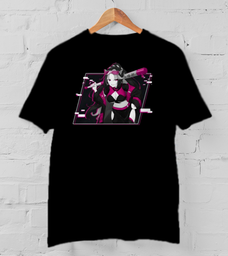 Shurahiwa Big Hitter Anime Character With Bat T-Shirt