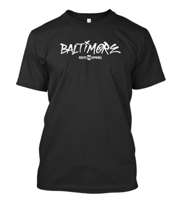 Baltimore Route One Apparel Taylor In A Ravens T-Shirt