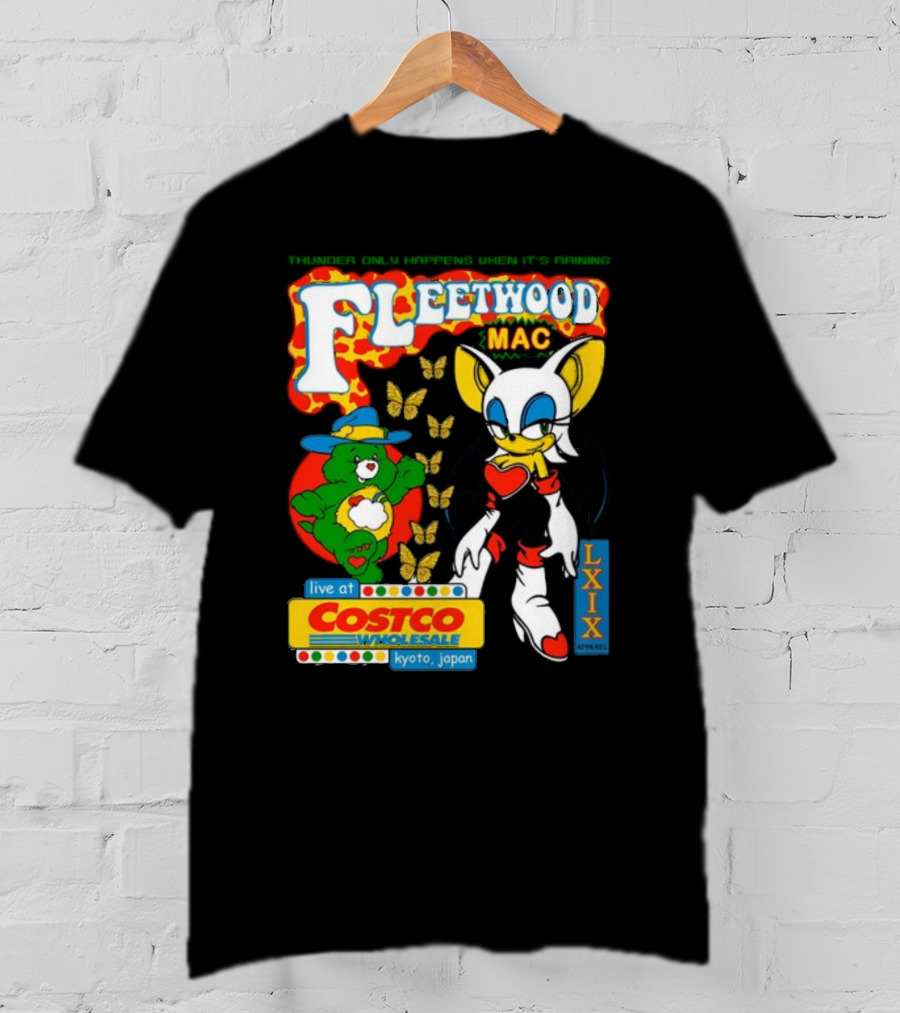 Fleetwood Mac Thunder Only Happens When It's Raining Live At Costco Kyoto Japan Lxixapparel T-Shirt