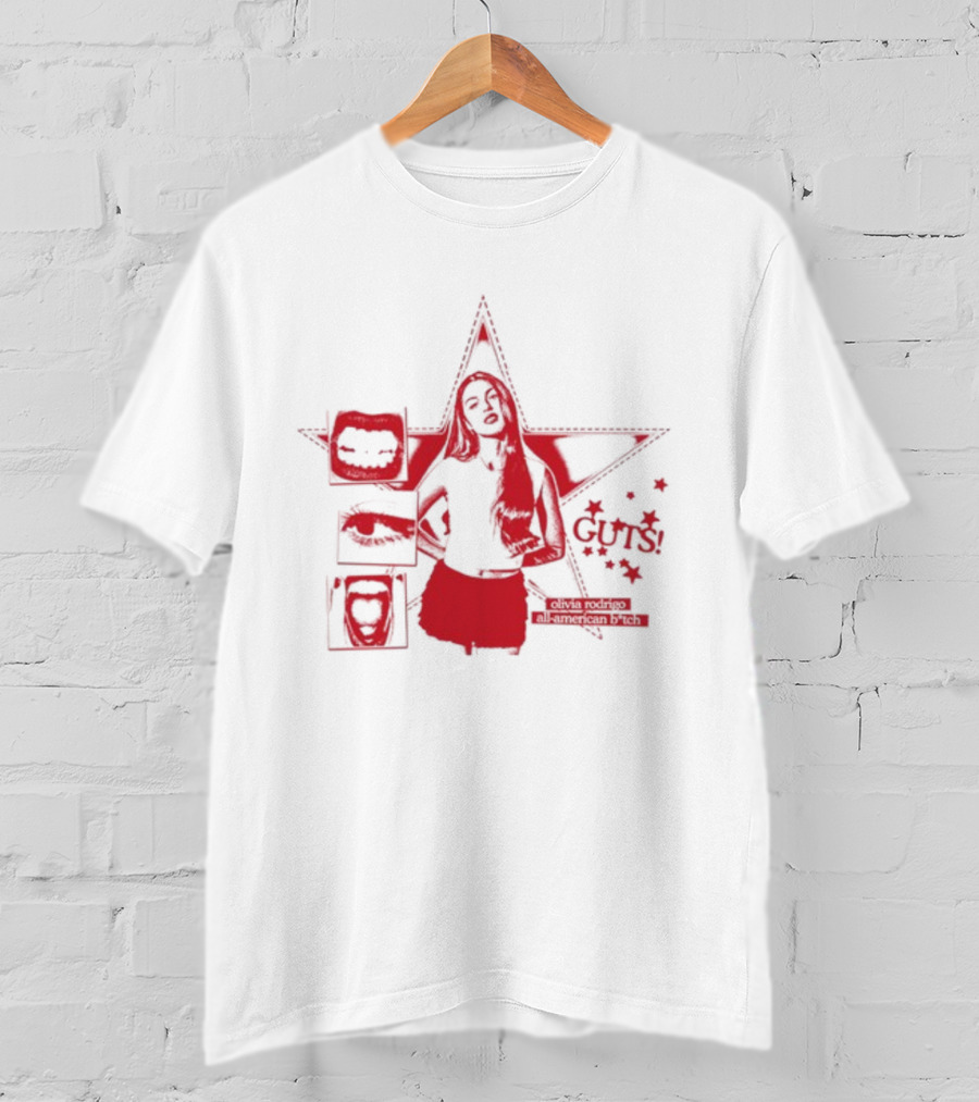 Guts Olivia Rodrigo All American Bich Star T-Shirt