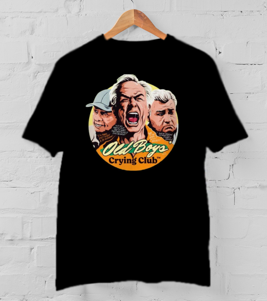 Old Boys’ Crying Club Grumpy Faces Comic Style Characters T-Shirt