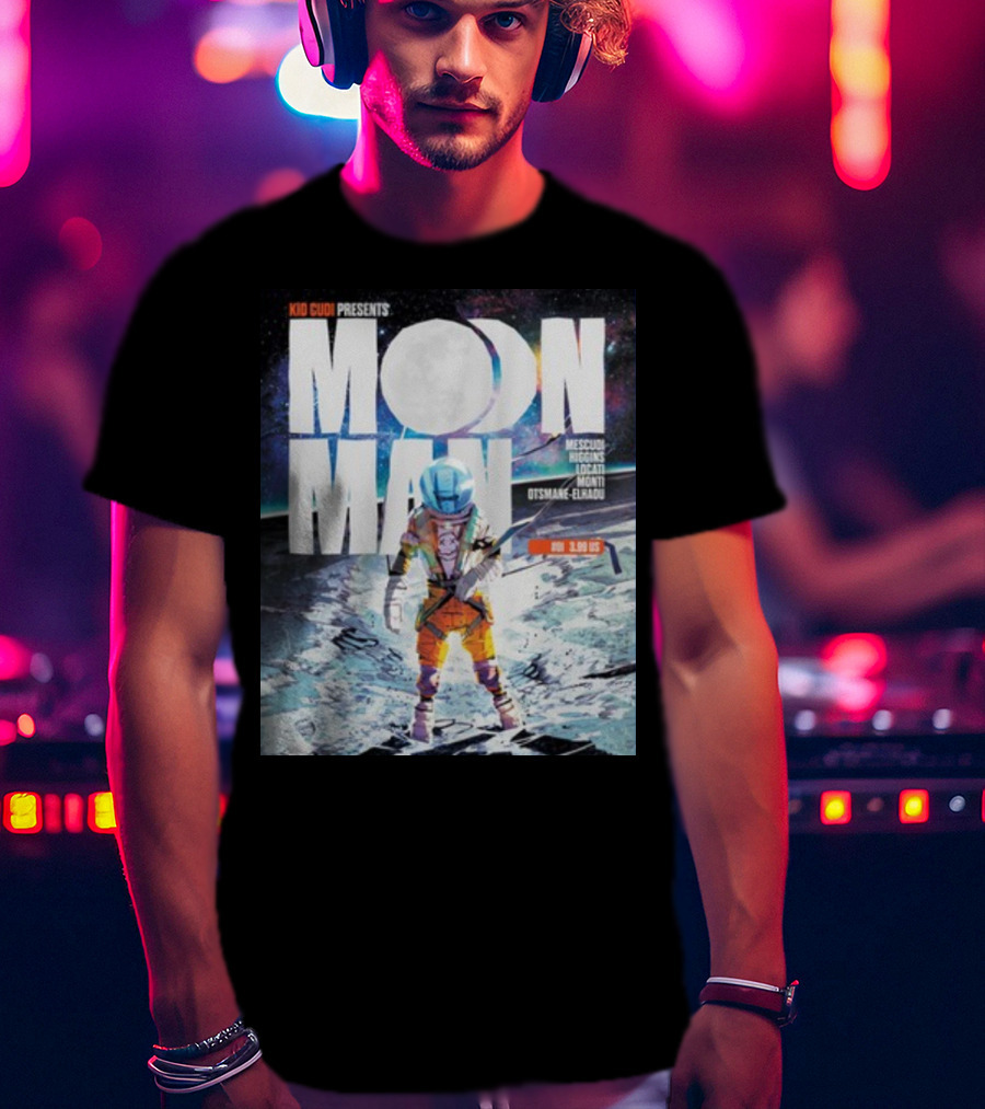 Kid Cudi Presents Moon Man Mescudi Riggins Dot Da Genius Monti Otsmane-Elhaou T-Shirt