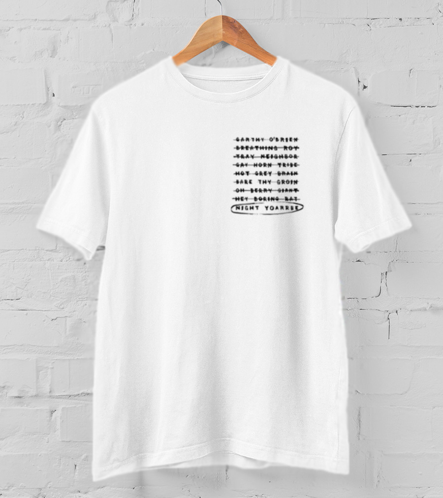 Dropout Store Speak Not Of The Night Yorb Earth O' Green Night Yearbs T-Shirt