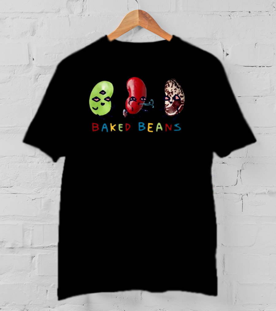 Baked Beans Dancing Cartoon Characters Trio T-Shirt