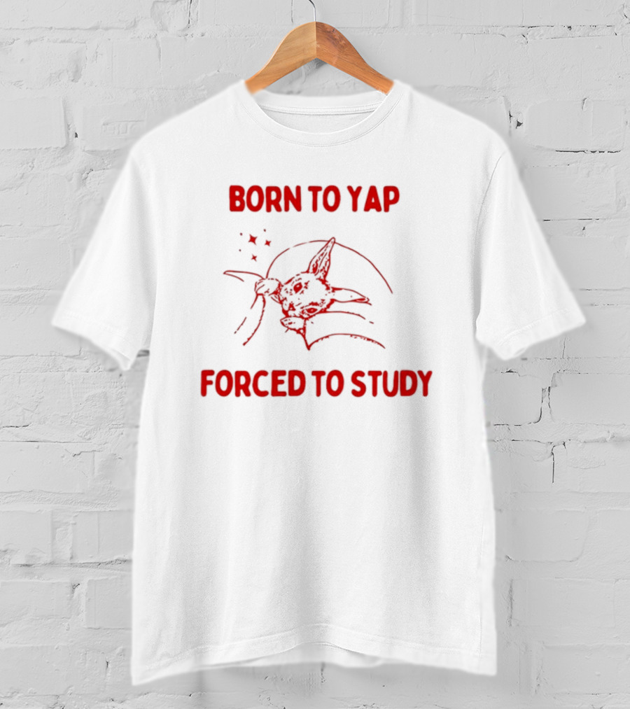 Born To Yap Forced To Study Yoda Star Wars Mandalorian Baby Grogu T-Shirt