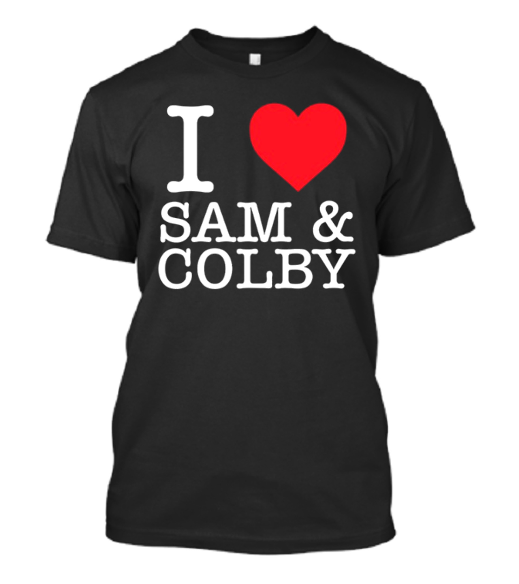 Xplr Shop I Love Sam And Colby Heart T-Shirt