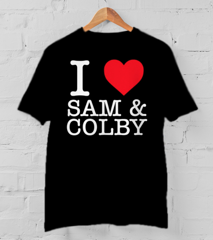 Xplr Shop I Love Sam And Colby Heart T-Shirt