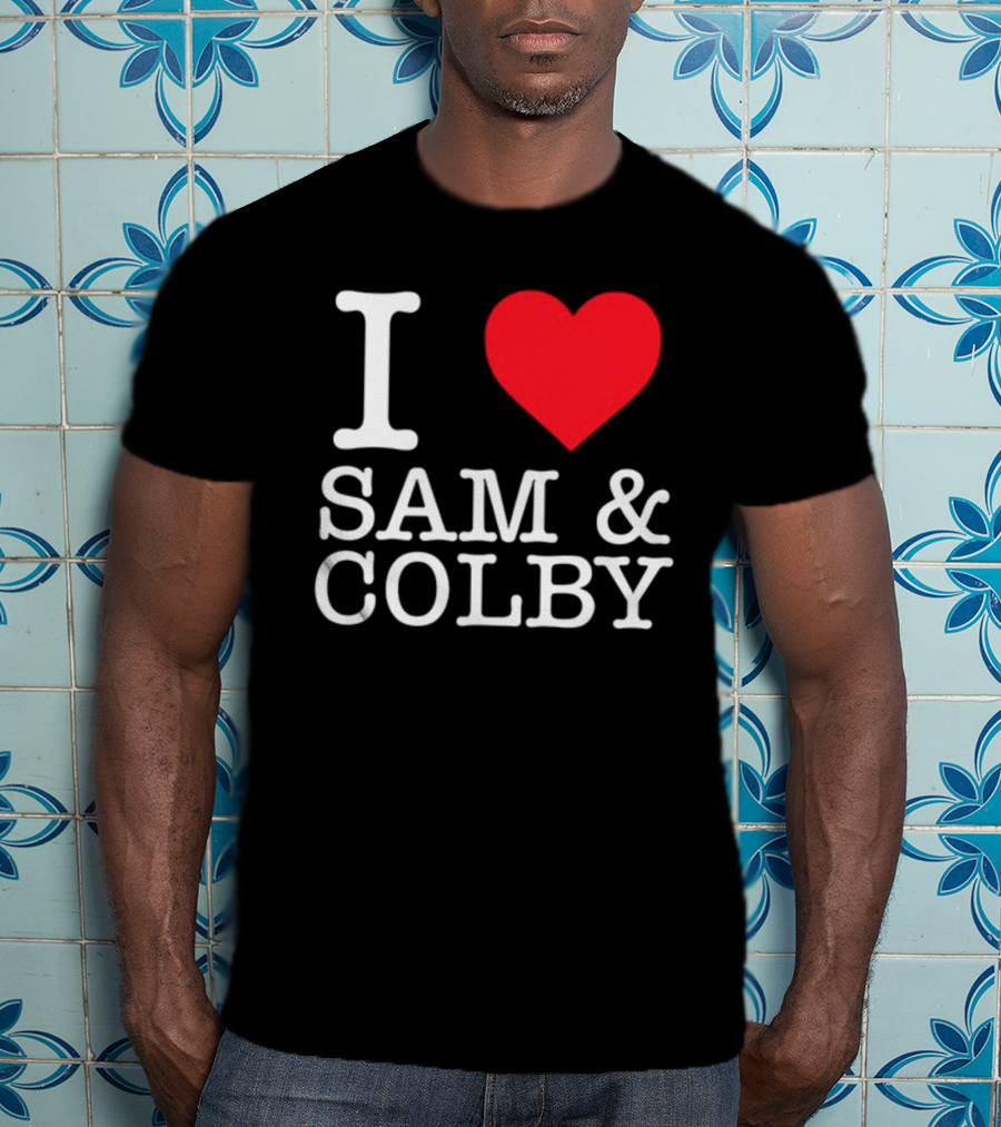 Xplr Shop I Love Sam And Colby Heart T-Shirt