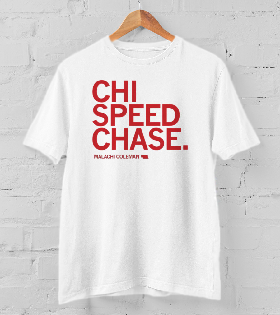 CHI SPEED CHASE Malachi Coleman Nebraska T-Shirt