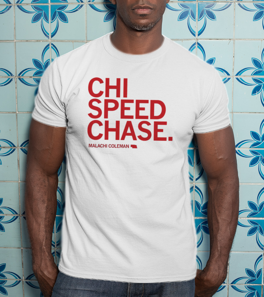 CHI SPEED CHASE Malachi Coleman Nebraska T-Shirt