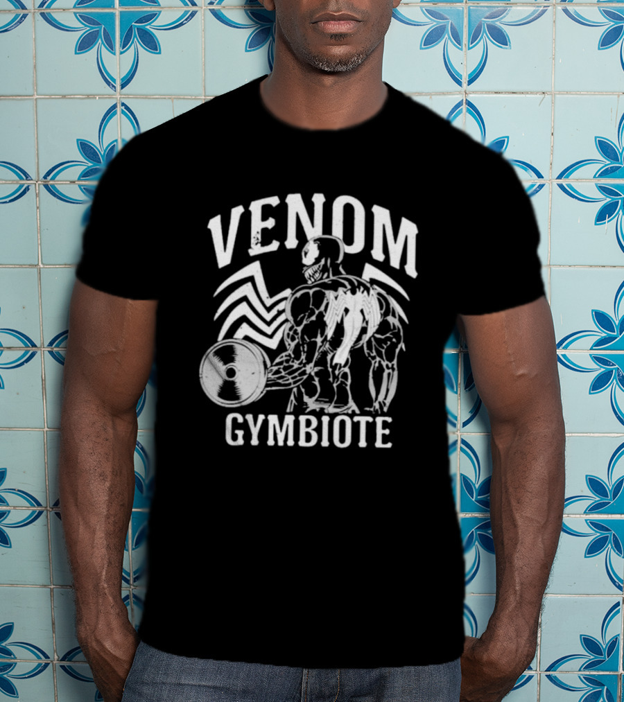 Venom Gymbiote Lifting Symbiote Fitness Motif T-Shirt