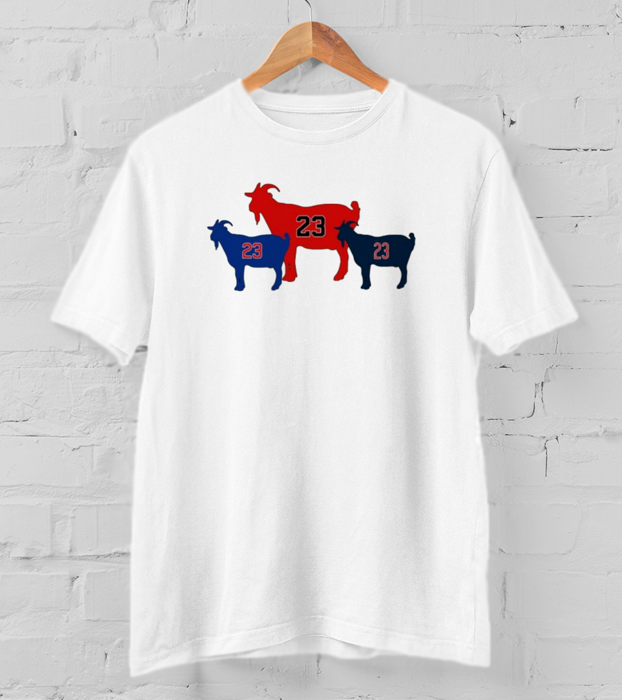 Chicagoats 23 Basketball Goat Trio T-Shirt