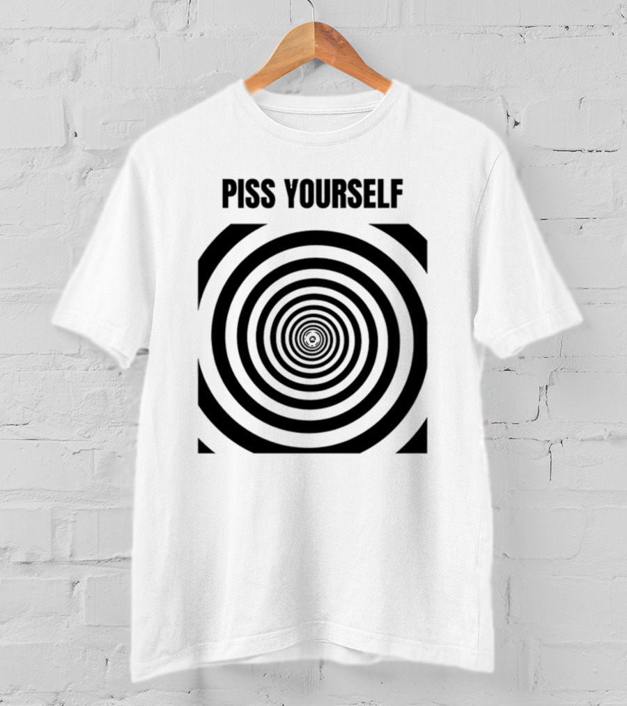 Sillyteestudio Piss Yourself Hypnotic Spiral T-Shirt