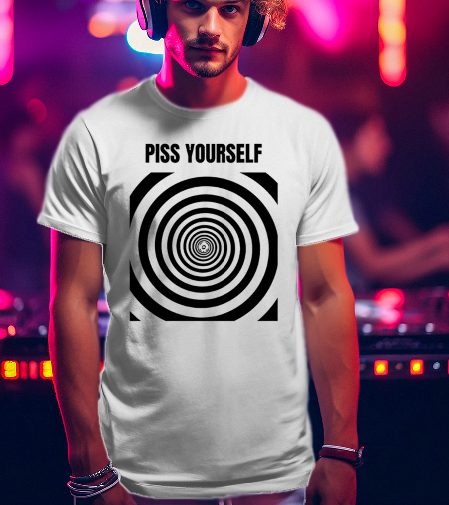Sillyteestudio Piss Yourself Hypnotic Spiral T-Shirt