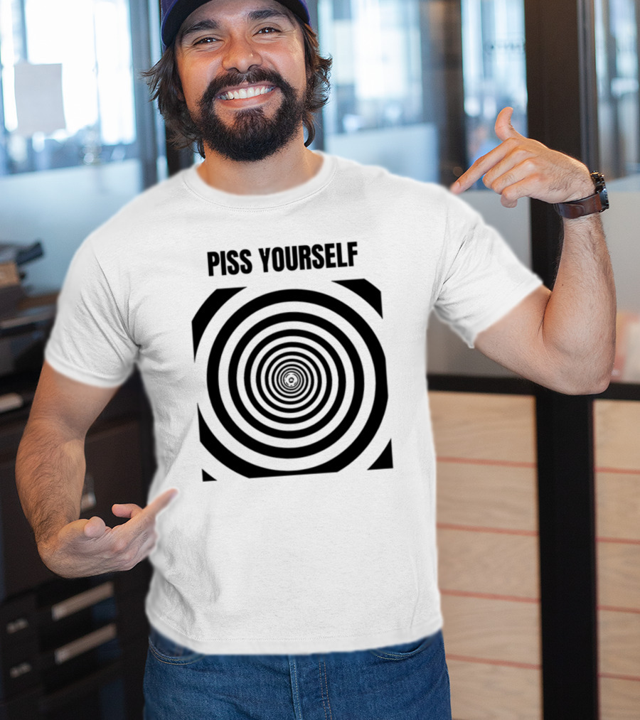 Sillyteestudio Piss Yourself Hypnotic Spiral T-Shirt