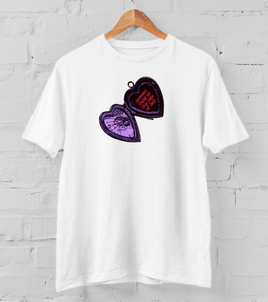 Sweetest Things On This Side Of Hell Broken Heart Pendant T-Shirt